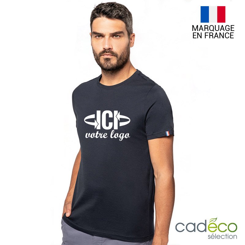 T-shirt Bio Origine France 170g Marine Homme