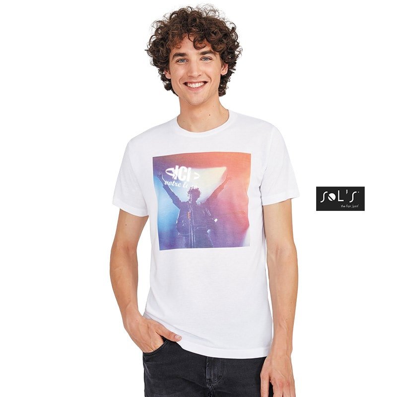 T-shirt REGENT SUBLIMATION 150g Blanc Mixte