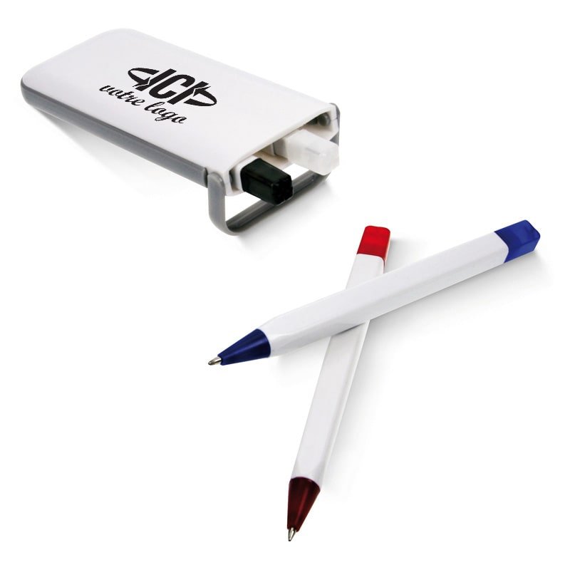 Ensemble 4 stylos dans un coffret blanc BALESTRA