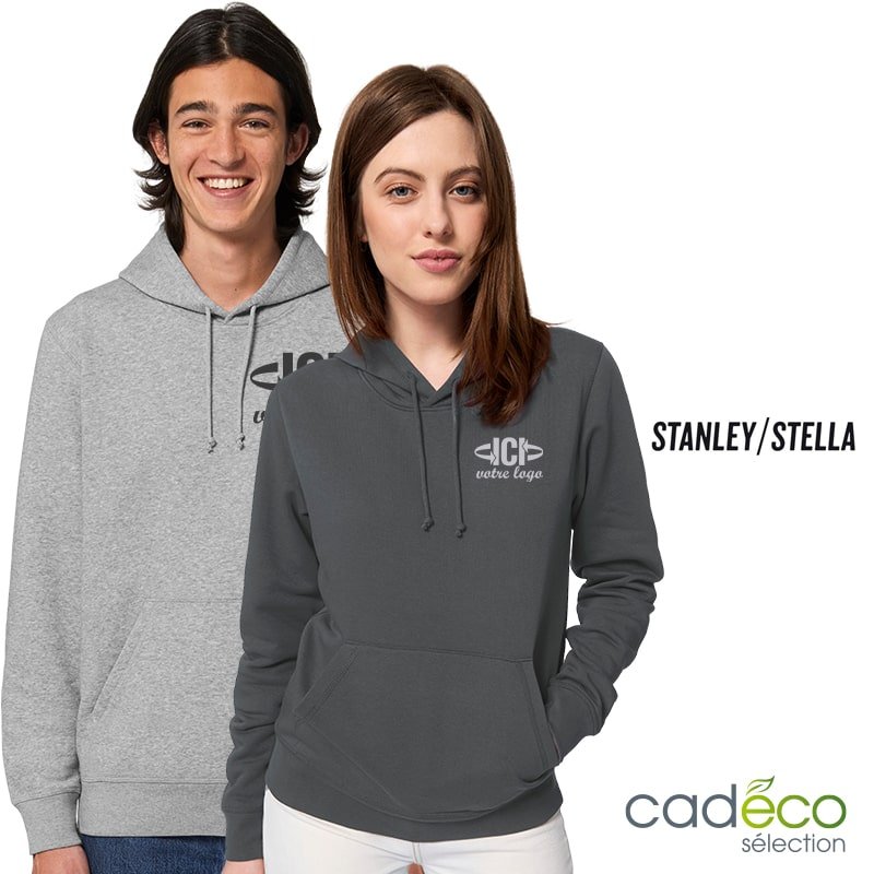 Sweatshirt à capuche DRUMMER 280g Chiné Mixte