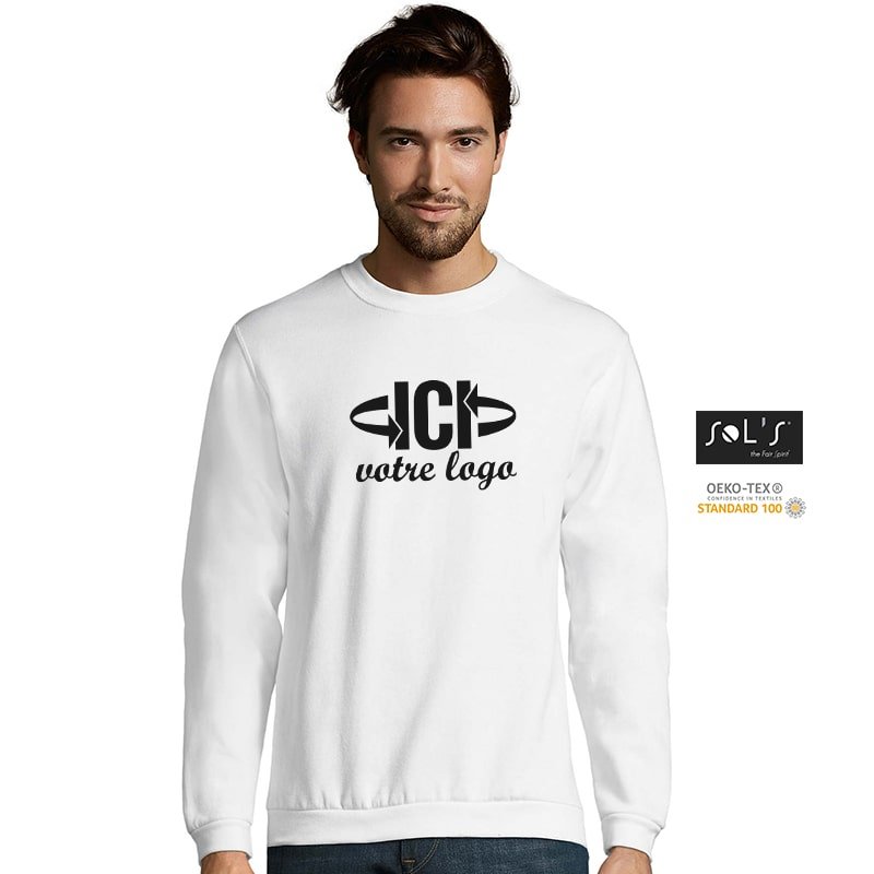 Sweatshirt SPIDER 260g Blanc Mixte