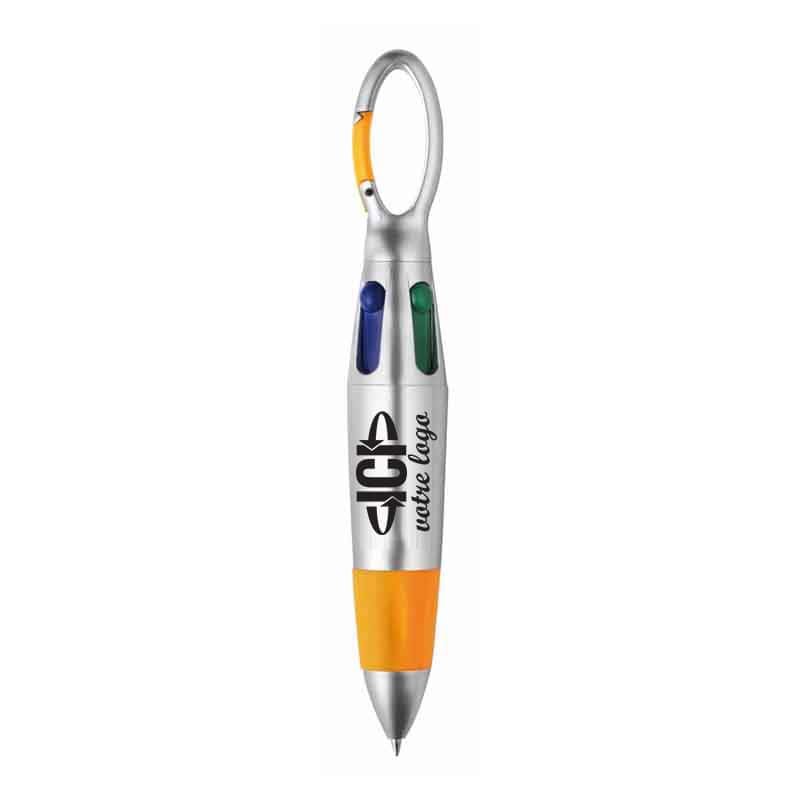 Stylo 4 couleurs MOUSQUETON