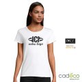 Image 1 - T-shirt CRUSADER Coton Bio Blanc 150g Femme