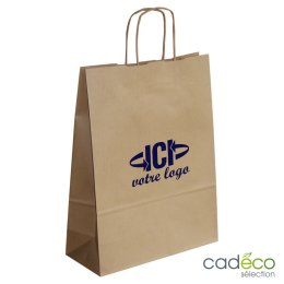 Sac papier KRAFT 18 x 24 x 8 havane