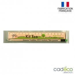 Set crayon à papier et règle KIT ECO