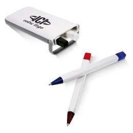 Ensemble 4 stylos dans un coffret blanc BALESTRA