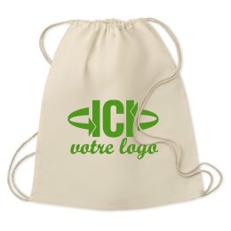 Sac à dos PREMIUM coton Naturel