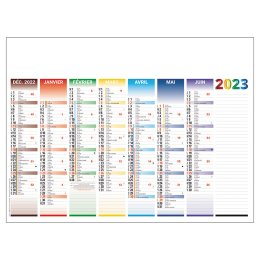 Calendrier bancaire EURAL 550 x 405 mm