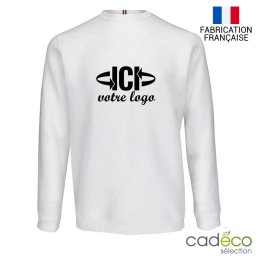 Sweatshirt VILLEN 300g Blanc Homme