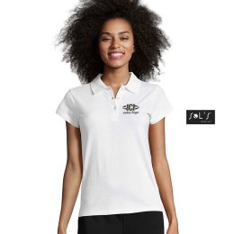 Polo manches courtes PRESCOTT 170g Blanc Femme