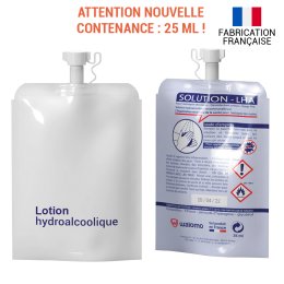 Pochon de lotion hydroalcoolique standard