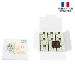 Carte 9 carrés de chocolat